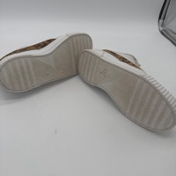 Women's Puma Carina Animal Print Sneaker White/Brown Size 7 - Picture 6 of 7